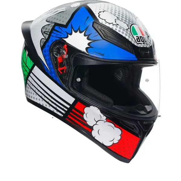 Image of AGV K1 S E2206 Bang Matt Italy Blue 022 Full Face Helmet Size XL
