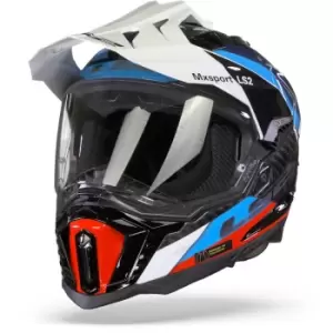 Image of LS2 MX701 C Explorer Frontier Gloss Black Blue L