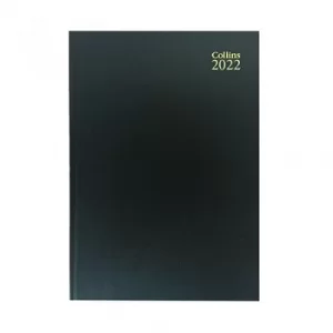 Image of Collins A4 Desk Diary Week To View Black 2022 40.99-22