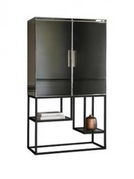 Image of Hudson Living Pippard Cocktail Cabinet ; Black