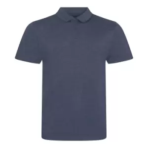 Image of AWDis Mens Tri-Blend Polo Shirt (XL) (Heather Sapphire)