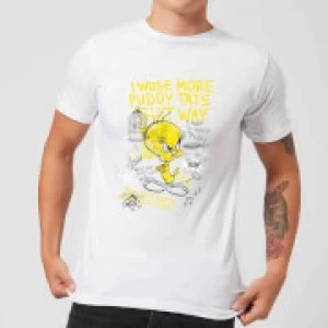Image of Looney Tunes Tweety Pie More Puddy Tats Mens T-Shirt - White - 3XL