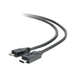 Image of C2G 1m USB 2.0 USB C to USB B Cable M/M - Black