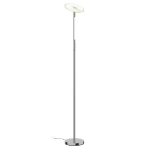 Image of Siro Dimmable LED Floor Lamp 18W+4W Nickel