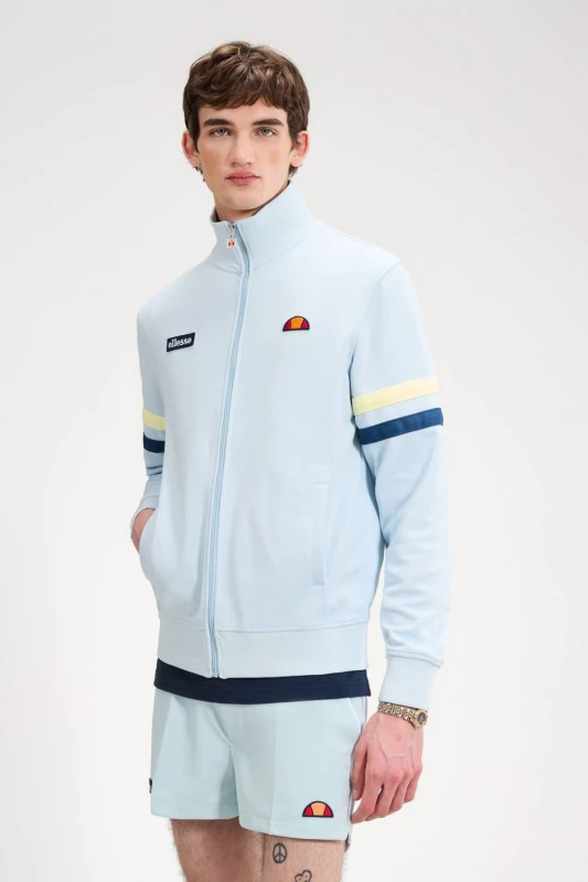 Image of Ellesse Mens Roma Track Jacket in Light Blue Size: 2XL Light Blue Male 2XL