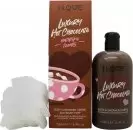 Image of I Love...Chocolate Bathtime Treats Gift Set 500ml Bath & Shower Creme + Body Puff