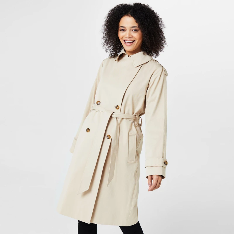 Image of Biba Biba Trench Coat - Beige Beige 8