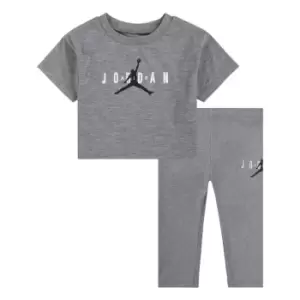 Image of Air Jordan Girls Jordan Leggings Set - Grey