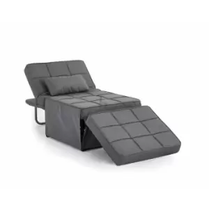 Image of Oscar Dark Grey Fabric Ottoman Sofa Bed