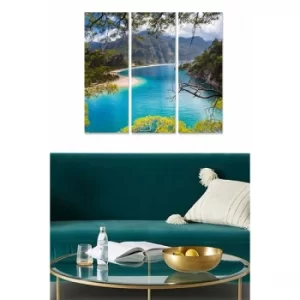 Image of MDF254492536 Multicolor Decorative MDF Painting (3 Pieces)