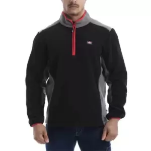 Image of Lee Cooper Half Zip Fleece Mens - Black