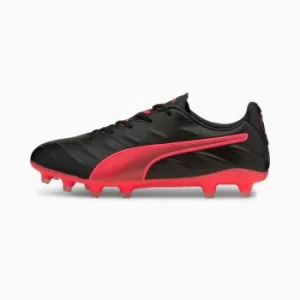 Image of Womens PUMA King Pro 21 FG Football Boots, Black/Sunblaze Size 8 Shoes