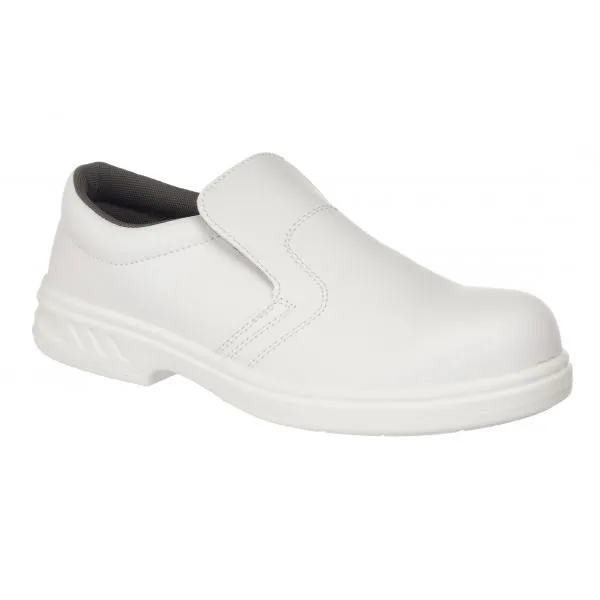 Image of Portwest Steelite Slip On S2 Safety Shoes FW81WHR49 Colour: White