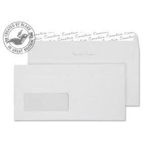 Image of Creative Colour Wallet PS Window Ice White 120gsm DL 114x229mm