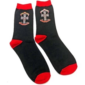 Image of Guns N' Roses - Appetite Cross Unisex Ankle Socks - Black