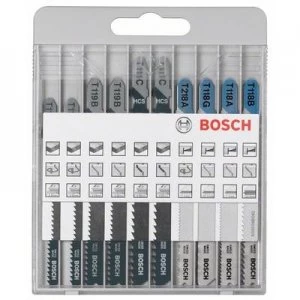 Image of Stichsageblatt-Set Wood/metal basic, 10 Piece Bosch Accessories 2607010630 1 Set