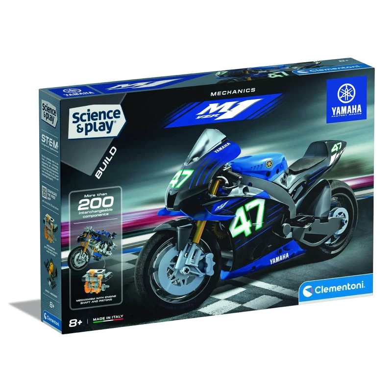 Image of Clementoni Mechanics Lab - Yamaha Supersport Bike Toy Toys