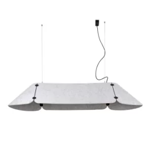 Image of Fonovia Integrated LED Straight Bar Pendants Grey, 4000K