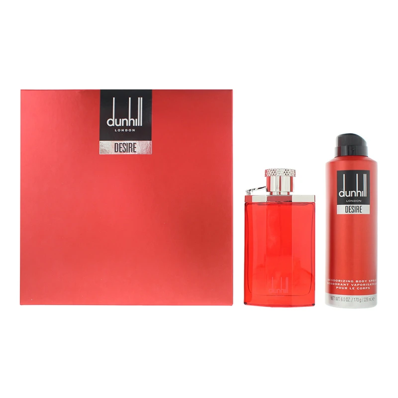 Image of Dunhill Desire Red Gift Set 100ml Eau de Toilette + 226ml Deodorant Spray