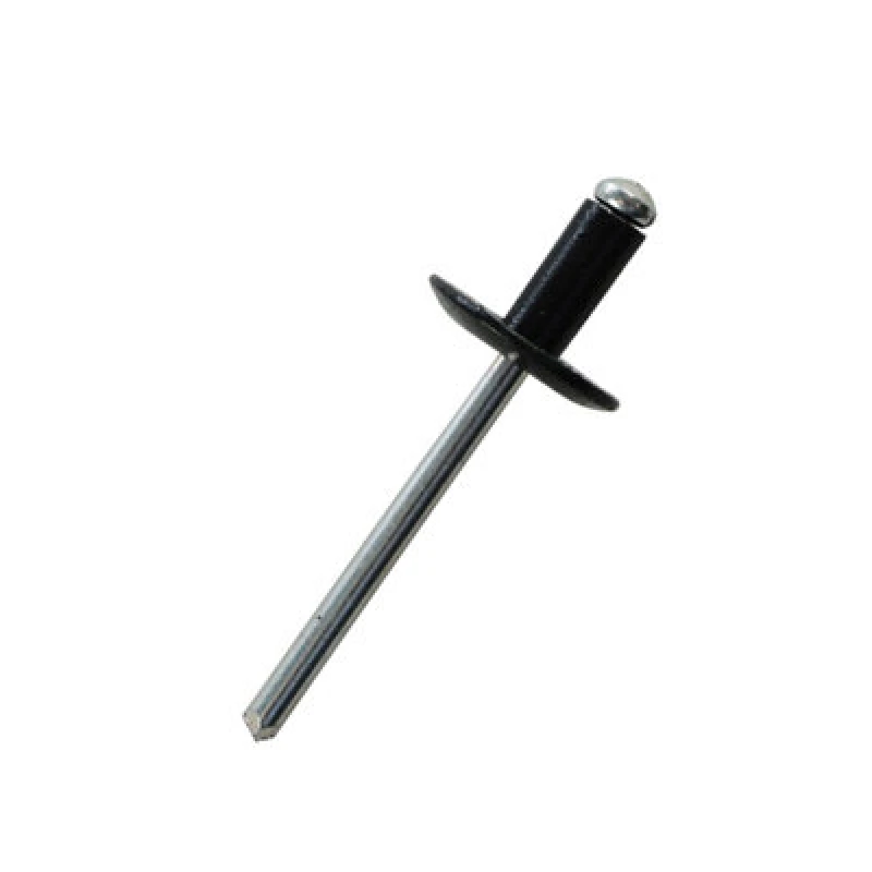 Image of Jrp Riveting Products 4.8 X 26mm Aluminium/steel Rivets - Black Ral 9005 - Jrpclasl4826/16Bl - Box Of 150