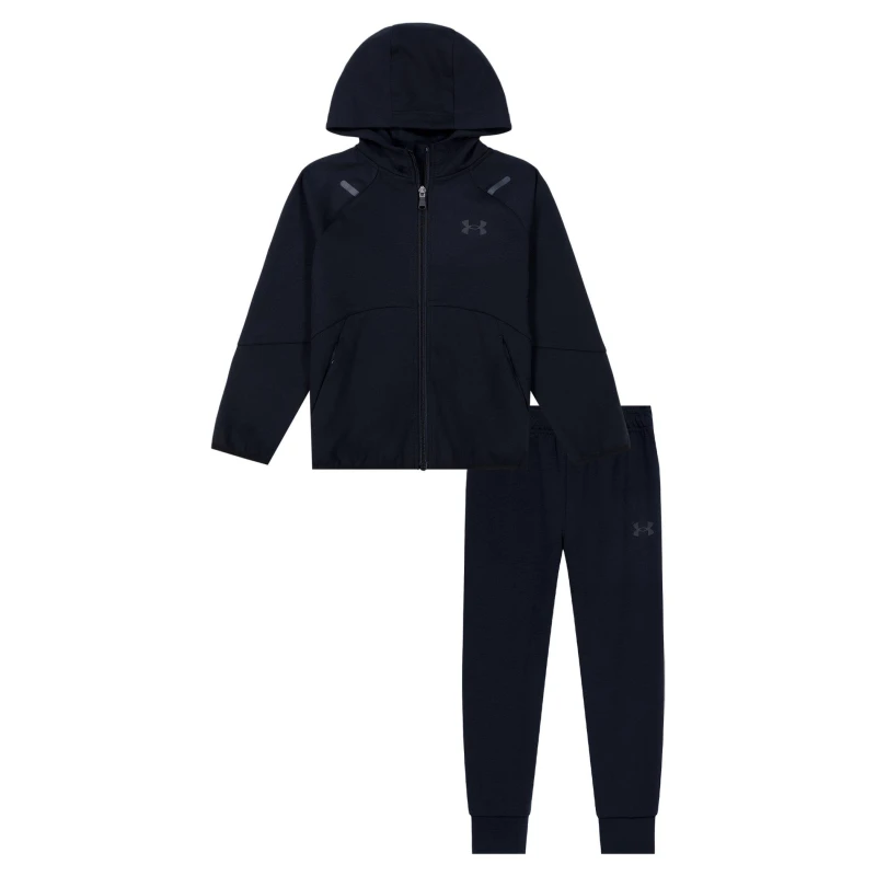 Image of Under Armour Kids Two Piece Fleece Tracksuit Black male 2-3 Yrs