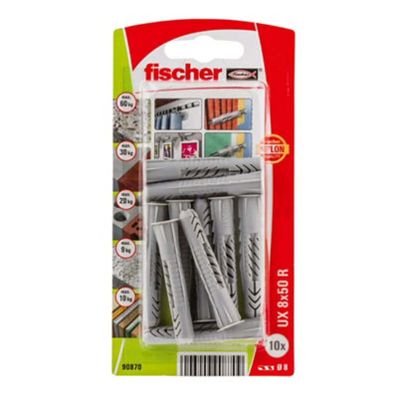 Image of Fischer Fischer 090870 UX 8 x 50 R K NV Universal dowel 50 mm 1 Set 090870