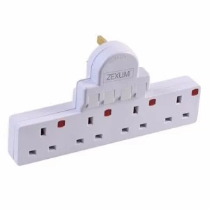 Image of Zexum 4G 13A Individually Switched Surge Protection Socket Extension