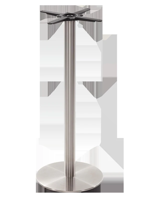 Image of netfurniture Round stainless steel table base - Medium 1050 mm Silver unisex