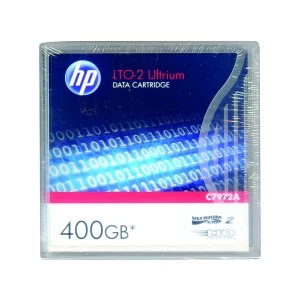 Image of HP Ultrium LTO 2 400GB Data Cartridge C7972A