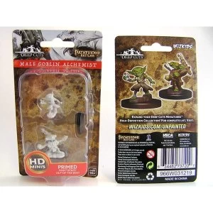 Image of Pathfinder Deep Cuts Unpainted Miniatures - Male Goblin Alchemist