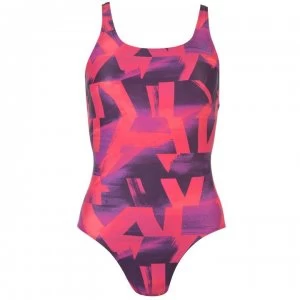 Image of adidas Fit Print Swimsuit Ladies - Legend Purple