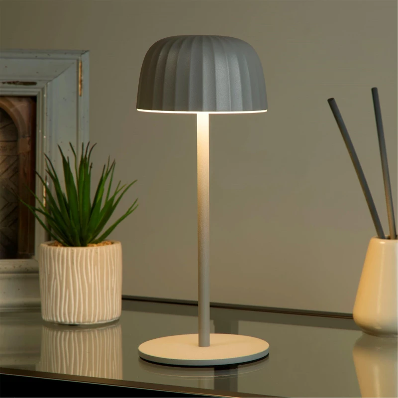 Image of SO'HOME Portable Outdoor Rechargeable Table Lamp Grey ONE SIZE