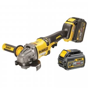 Image of DEWALT DCG414 54v XR Cordless FLEXVOLT Angle Grinder 125mm 2 x 6ah Li-ion Charger Case