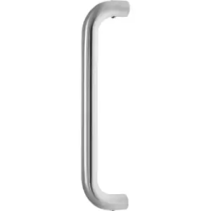 Image of Eclipse D Shape Pull Handle Satin 225x19mm in Silver Stainless Steel