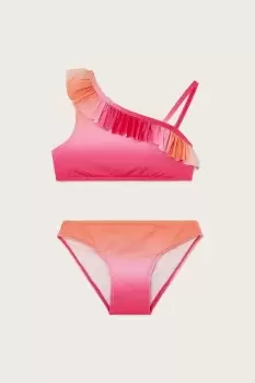Image of Ombre Frill Bikini Set