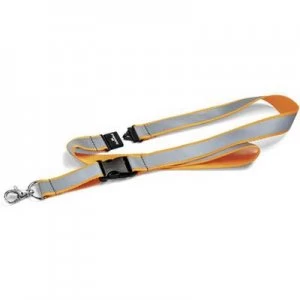 Image of Durable Textile Lanyard Reflective Orange 869209