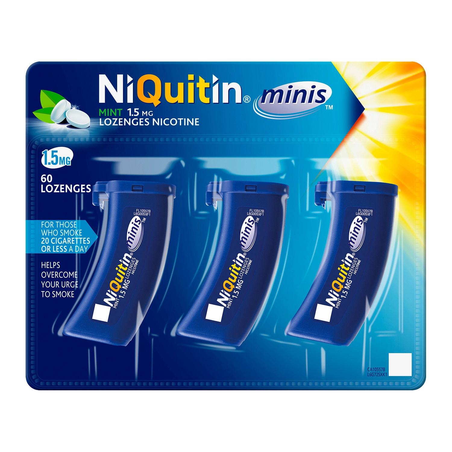 Image of Niquitin Mint 1.5mg Lozenges Nicotine 60 Lozenges