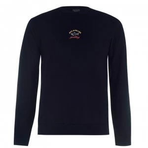 Image of Paul And Shark Mid Chest Crew Sweatshirt - Navy 013