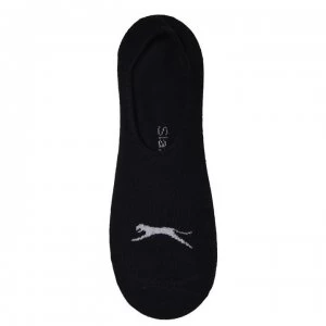 Image of Slazenger Invisible 5 Pack Trainer Socks Mens - Black