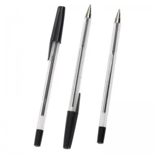 Image of Q Connect Ballpen Medium Black - 50 Pack