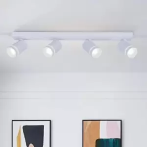 Image of Harper Living - 3 Light Black Spotlight Bar with Adjustable Cylinder Bulb Holders