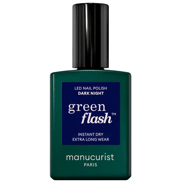 Image of Manucurist Green Flash Varnish 15ml (Various Shades) - Dark Night