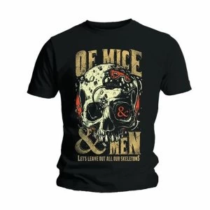 Image of Of Mice & Men - Leave Out All Our Skeletons Unisex XX-Large T-Shirt - Black