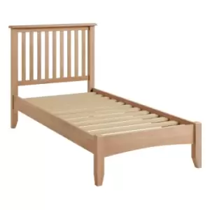 Image of Downtown Geneva Bedframe - Double - ["Brown"], ["Single","Double","King"]
