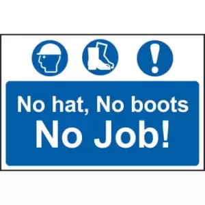 Image of No Hat, No Boots, No Job - PVC (300 X 200MM)