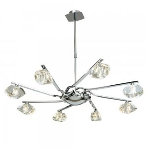 Image of Ceiling Pendant 8 Light G9, Polished Chrome