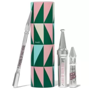 Image of benefit Fluffin Festive Brows Precisely my Brow Pencil and Brow Gels Gift Set (Various Shades) - 4 Warm Deep Brown