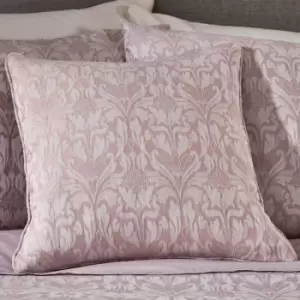 Image of Dreamsdrapes - Dreams & Drapes Woven Hawthorne Damask Jacquard Piped Edge Filled Cushion, Lavender, 43 x 43 Cm
