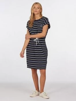 Image of Barbour Marloes Stripe Dress - Navy