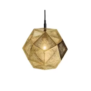 Image of Chios Ceiling Pendant 1 Light Metal Metal Gold